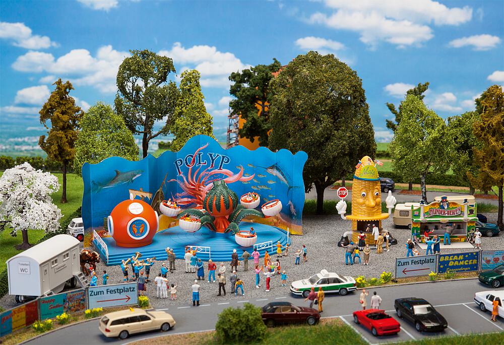 Faller 140341 Spur H0 Kirmes-Set mit P         [UVP 81,99  ]