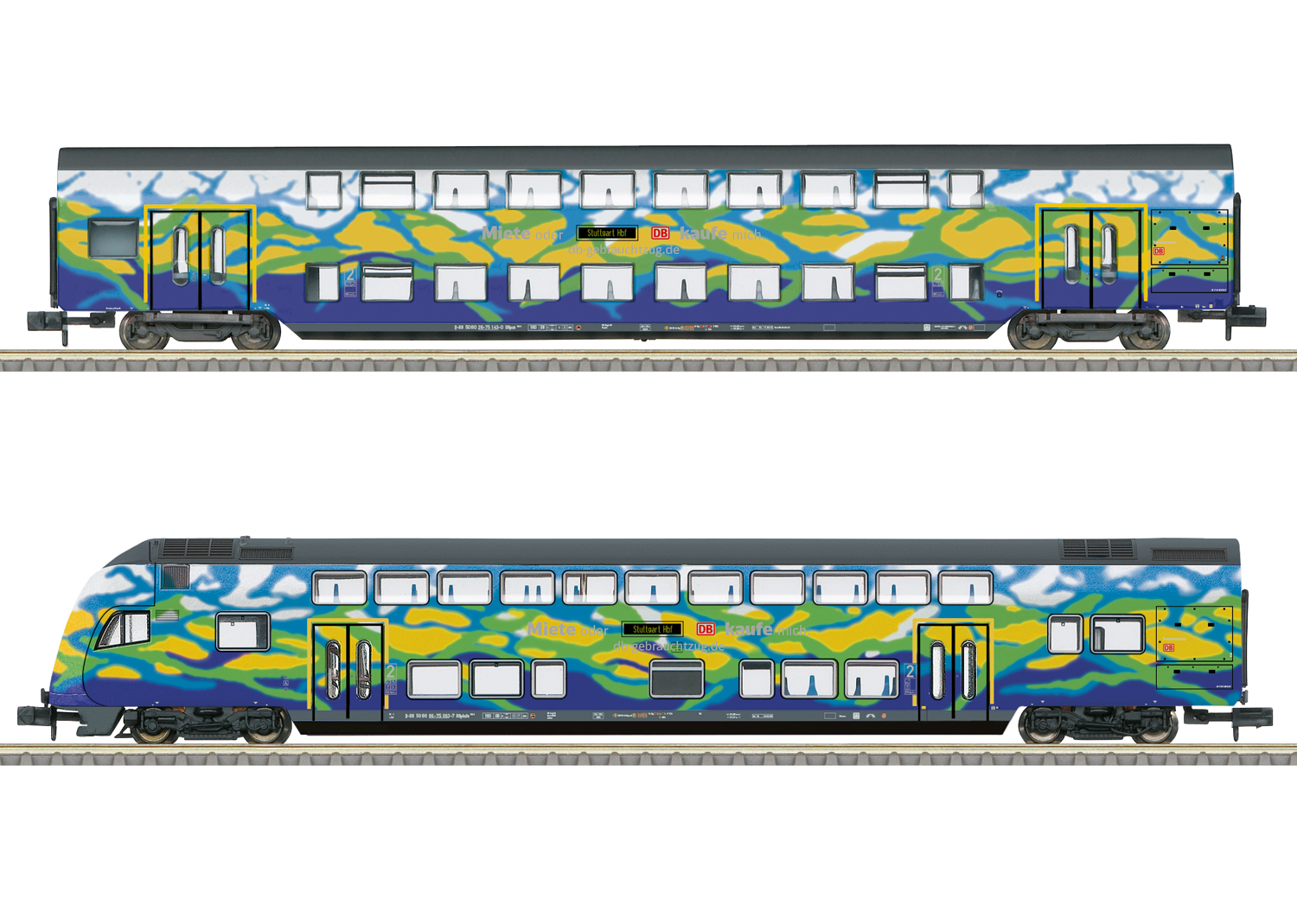 Minitrix 18299 Doppelstockwagen-Set 2 Touristik       259