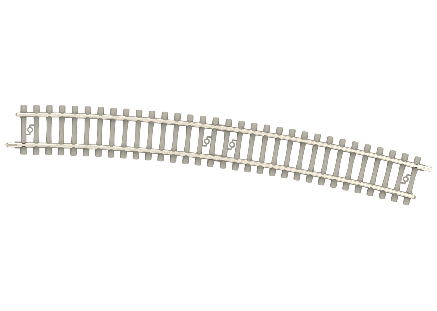 Minitrix 14518 Spur N Gebogenes Gleis mit Betonsch    3,19