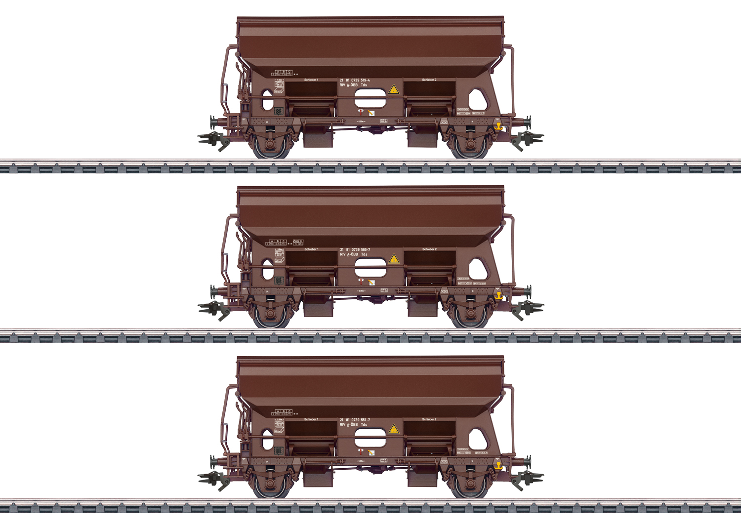 Märklin 46334 Spur H0  Schwenkdachwagen-Set Tds