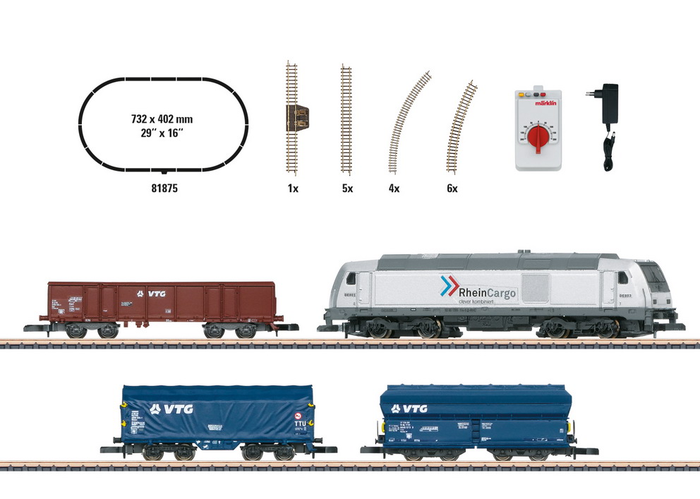 Märklin 81875 Spur Z  Startpackung moderner Güterverke339