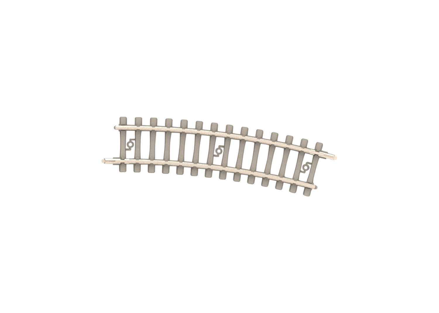 Minitrix 14524 Spur N Gebogenes Gleis mit Betonsch    2,79
