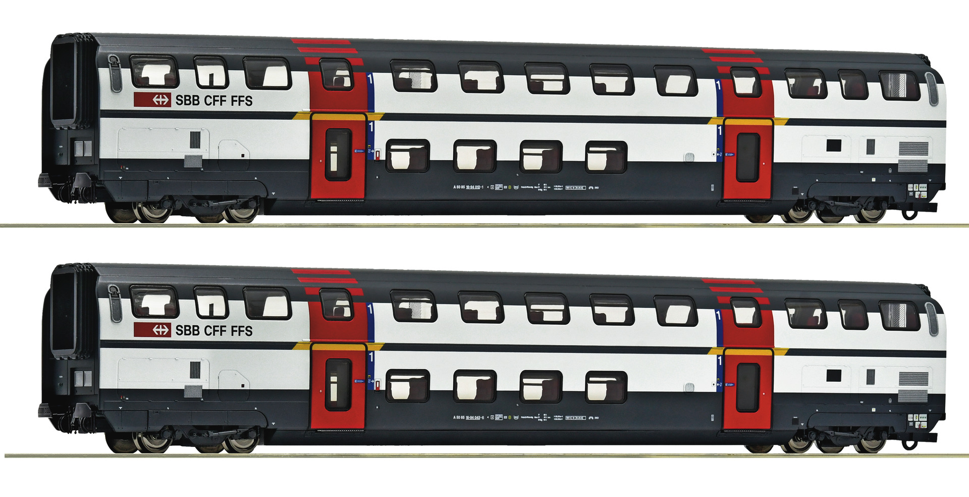 ROCO R6200215 Spur H0 2-tlg. Set: Doppelstockwagen 1. 239,9