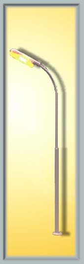 Viessmann 6091 Spur H0 Peitschenleuchte, LED gelb  14,5