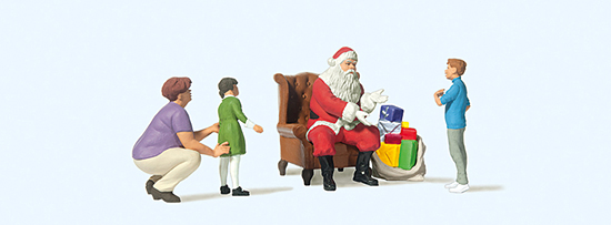 Spur H0 Weihnachtsmann im Sessel. Mut  NH2019    Preiser H0