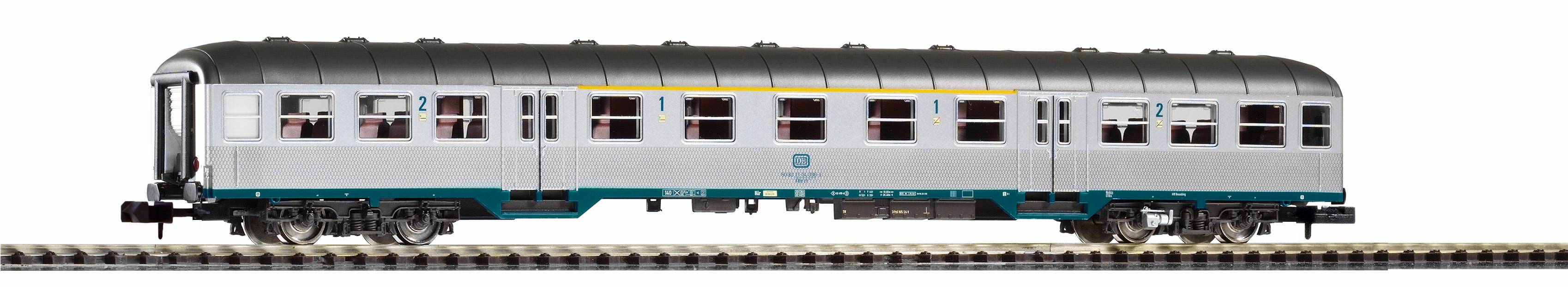PIKO 40645 N-Personenwg. Silberling 1./2. Kl. DB Ep.4