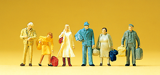 Spur H0 Reisende                                 Preiser H0