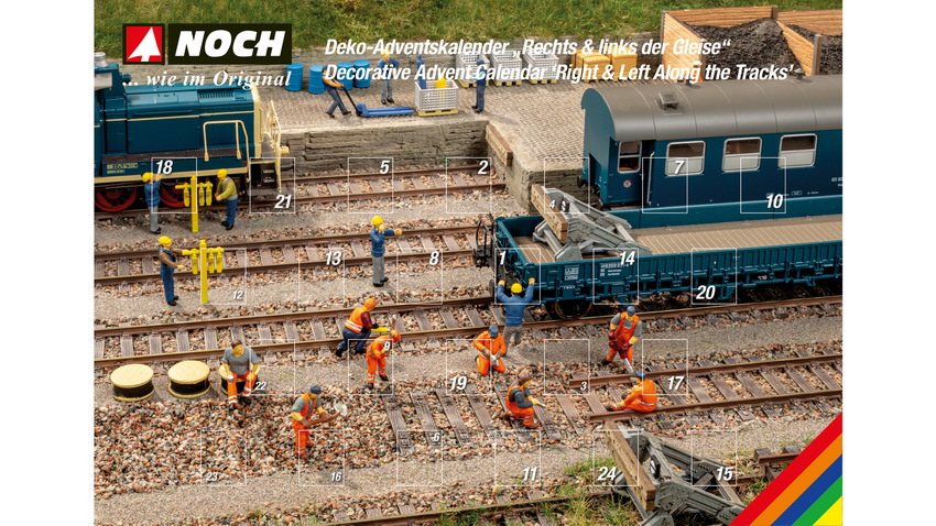 NOCH 65592 Spur  H0 Deko-Adventskalender „Rechts & l50,49