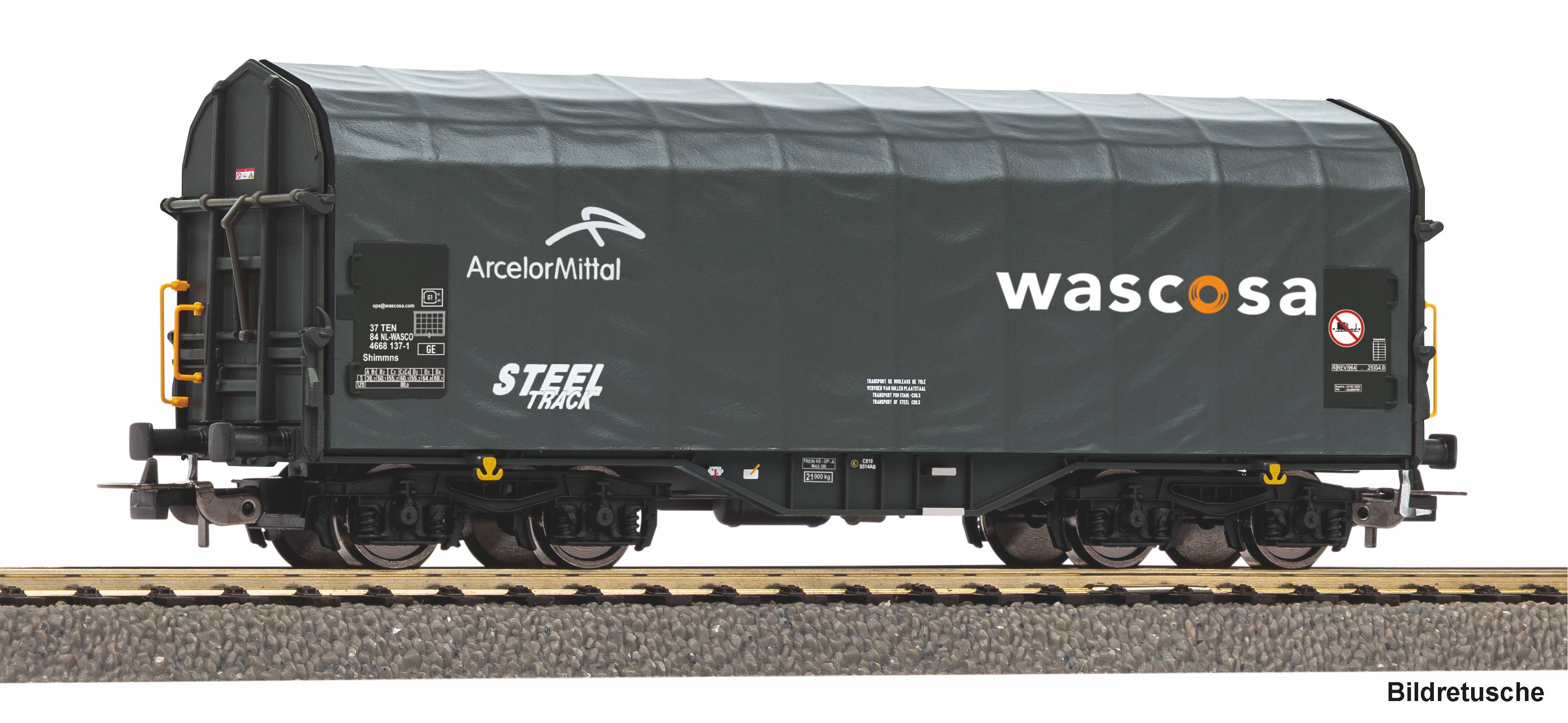PIKO 24640 Spur H0  Schiebeplanenwagen Shimmns Wasco46,5