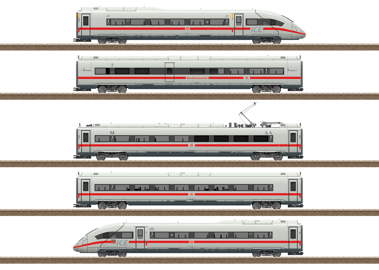 Trix 25978 Spur H0 Triebwagenzug ICE 4 Baureihe 41    849