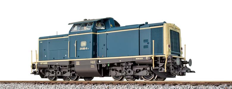 ESU 31571 =+~ Diesellok, H0, V100.10, 211 055 DB, ozeanblau-