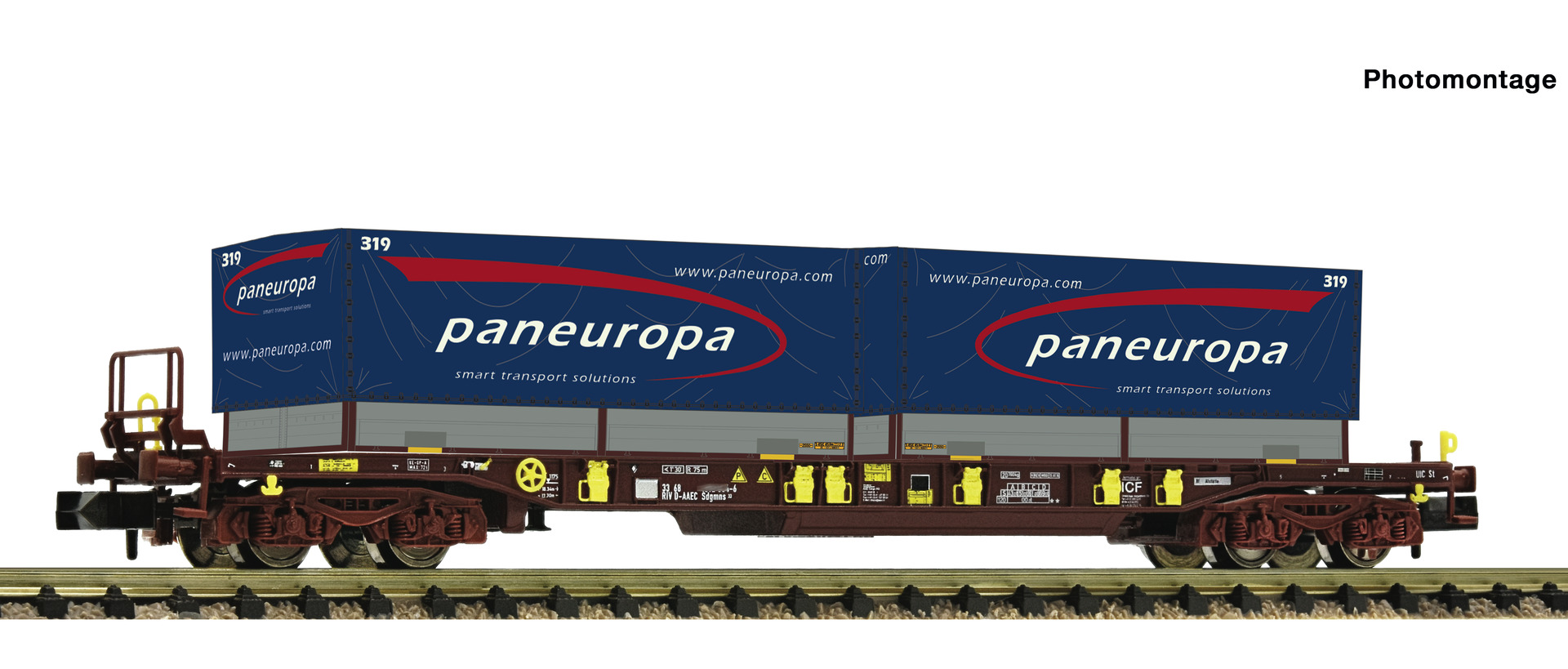 Fleischmann 825058 Spur N Taschenwagen T3 AAE+Paneuropa