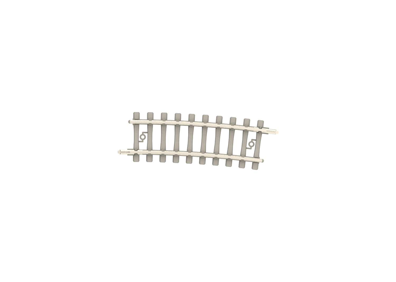 Minitrix 14513 Spur N Gebogenes Gleis mit Betonsch    2,79