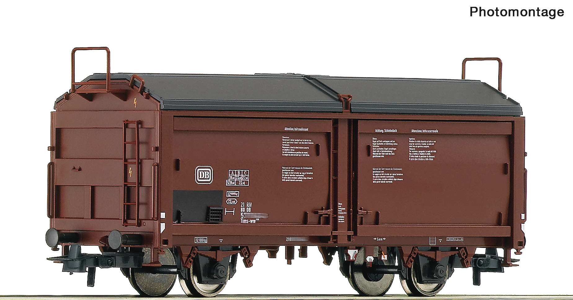 ROCO R6600264 Spur H0 Schiebedach-/Schiebewandwagen DB 39,9
