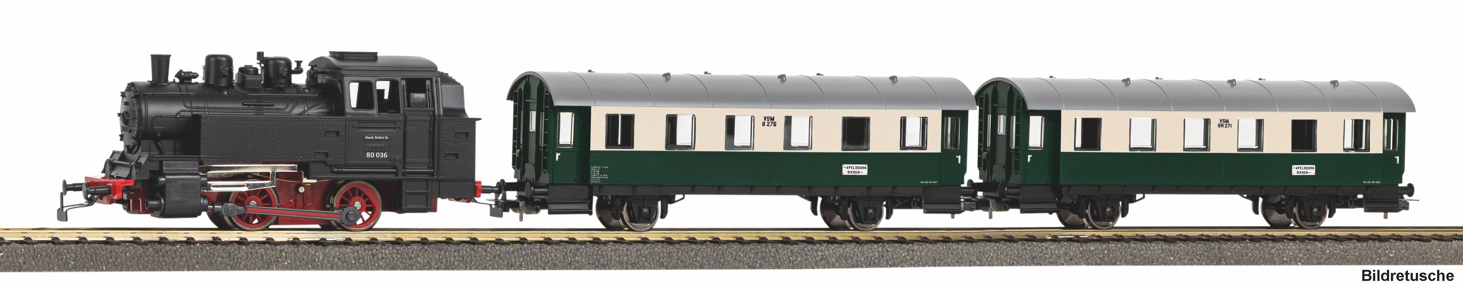 PIKO 57035 Spur H0  Start-Set mit Bettung Dampflok B109,99
