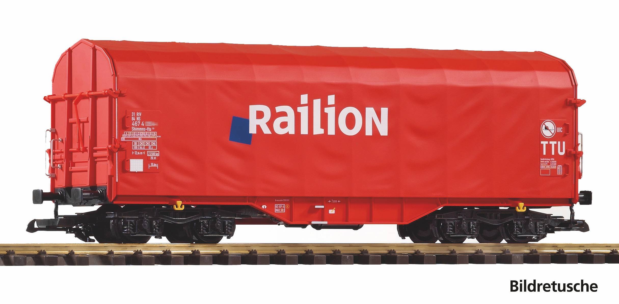 PIKO 37020 Spur G Schiebeplanenwagen DB Raillion V  204