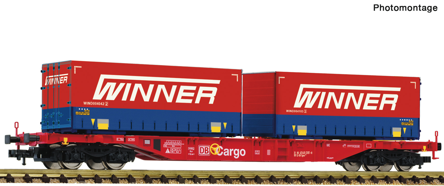 Fleischmann 825037 Spur N ContainerTragwagen Sgns Winner