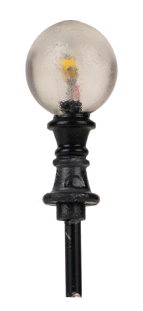 Faller 180137 Spur H0 LED-Wegleuchte, Kugel, warmweiß, 3 Stü
