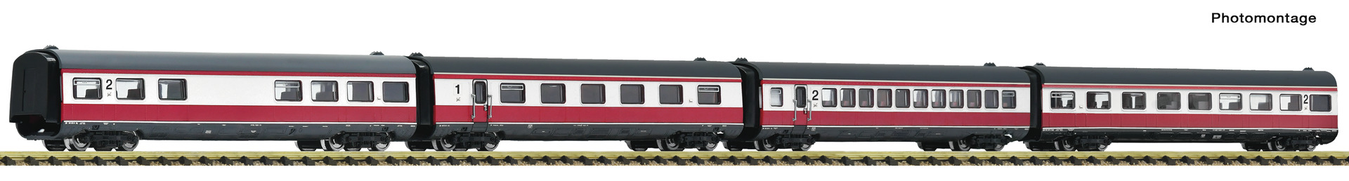 FLEISCHMANN 7760011 Spur N  4er set Ergänzungswagen Dieseltr