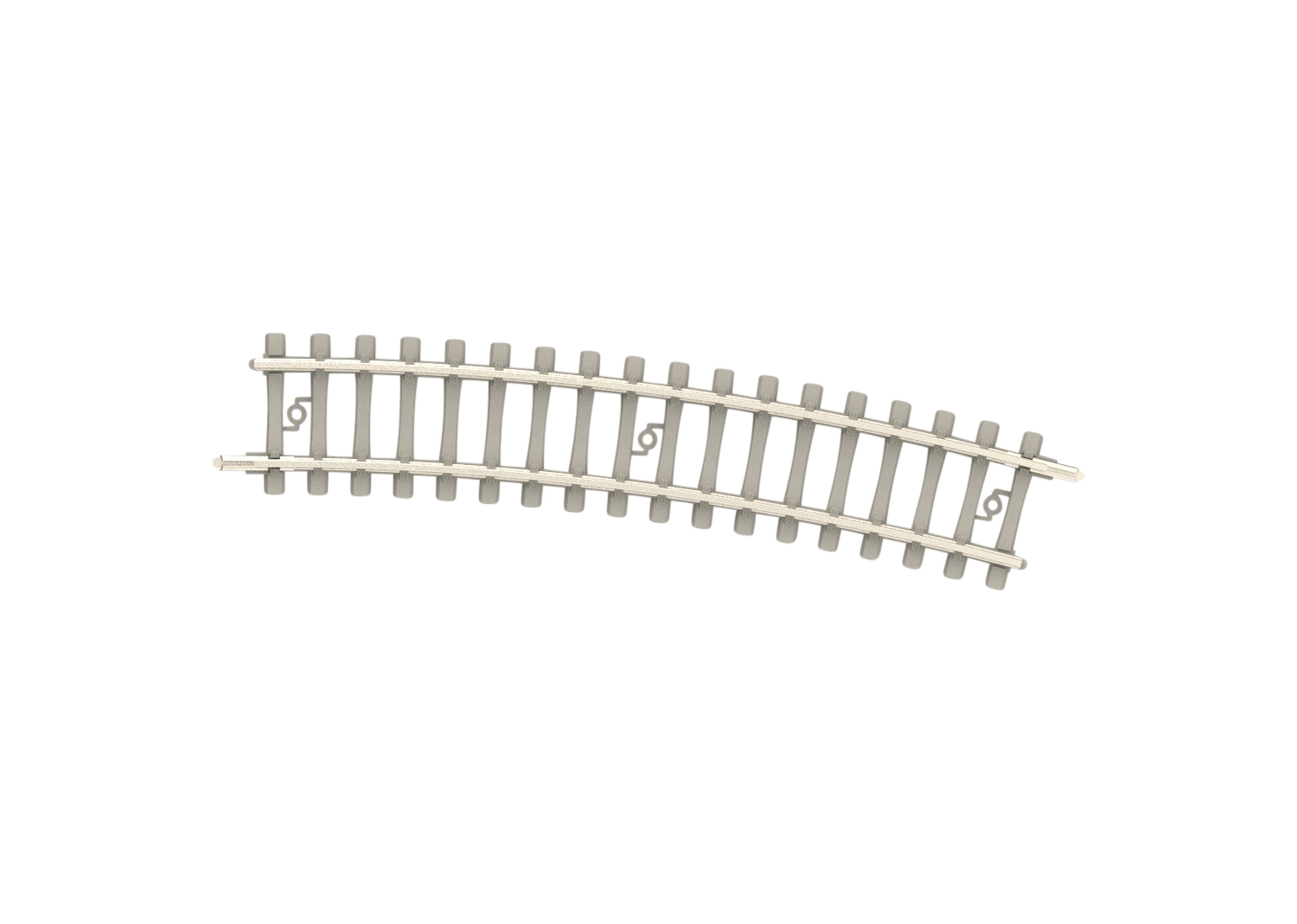 Minitrix 14521 Spur N Gebogenes Gleis mit Betonsch    2,89
