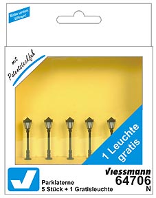 Viessmann 64706 Spur N Parklaterne 5+1, LED warmwe 63,95