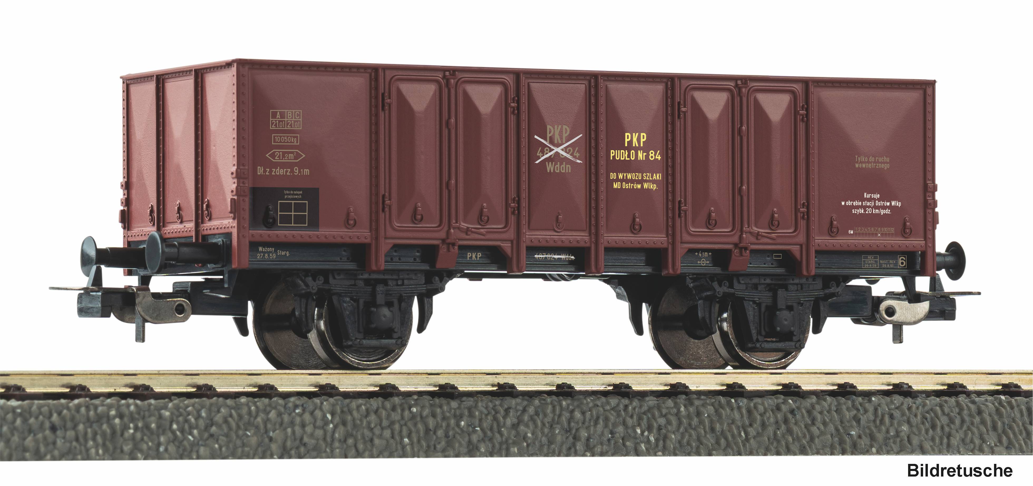 PIKO 27752 Spur H0  Offener Güterwagen PKP III      23,5