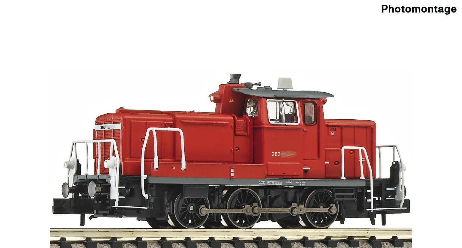 Fleischmann 722402 Spur N Diesellok BR 363 vk.rot DB Ep 5-6#