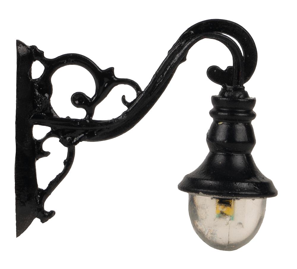 Faller 180138 Spur H0 LED-Wandleuchte, historisch, warmweiß,