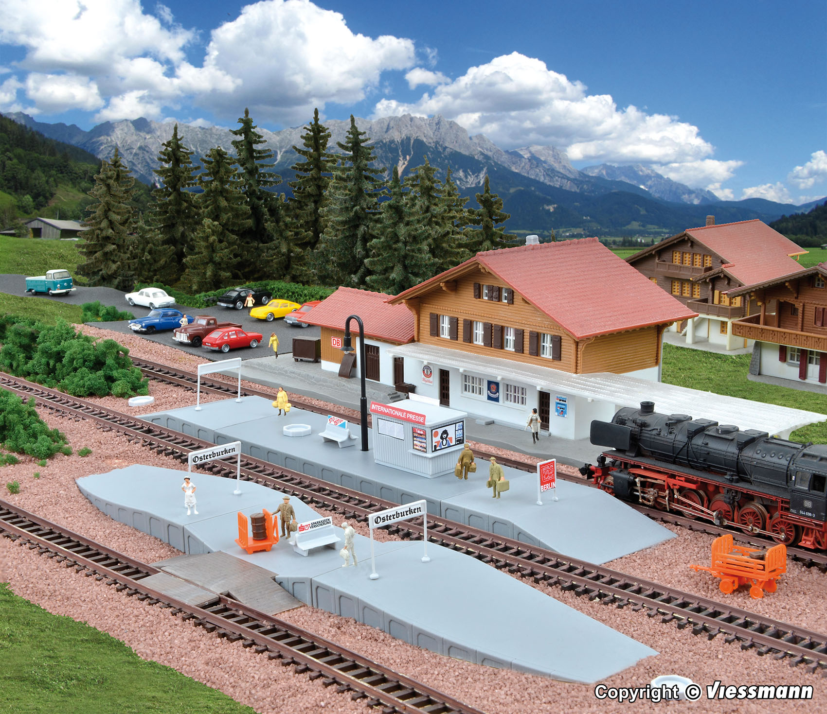 Kibri 37755 Spur N Deko-Set rund um den Bahnst     31,95