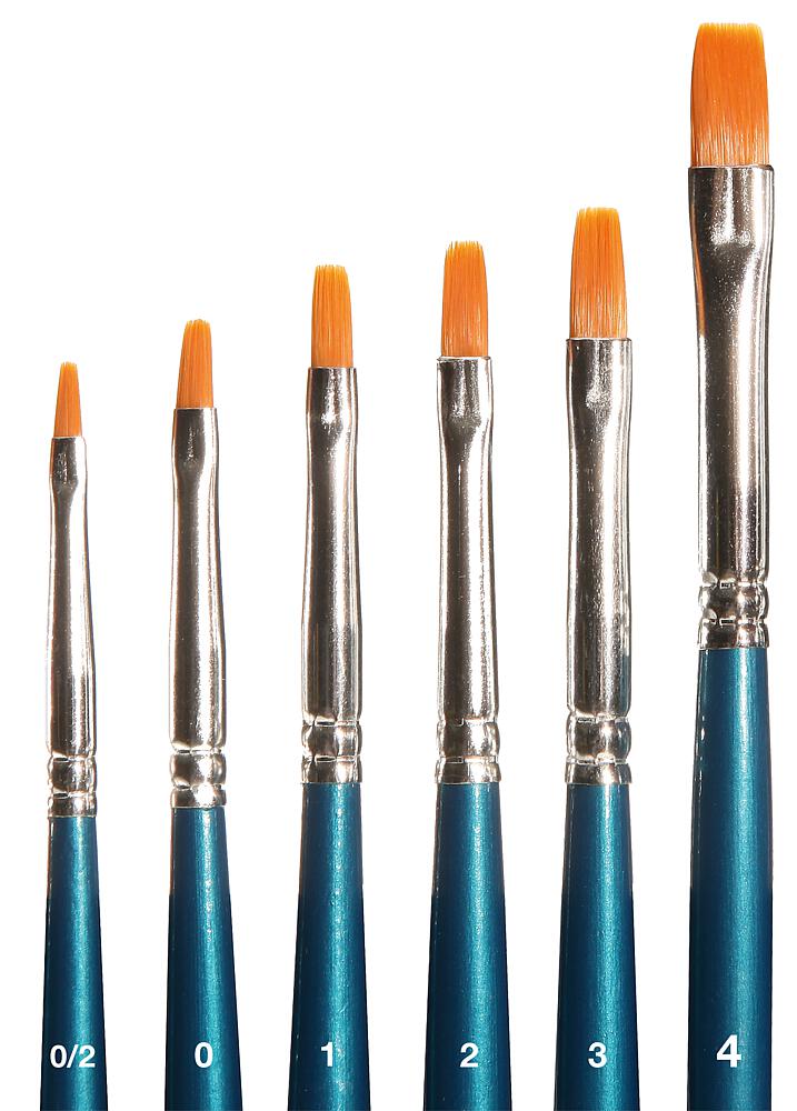 Faller 172131 Spuren H0, TT, N Pinsel-Set, Flachpins7,29