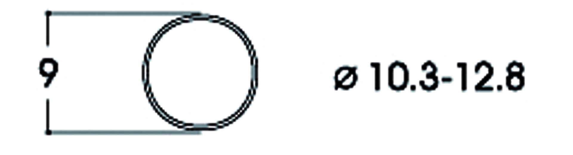 ROCO 40069 Spur H0 Haftrings.10Stk.10,3 bis 12,8m     7,9