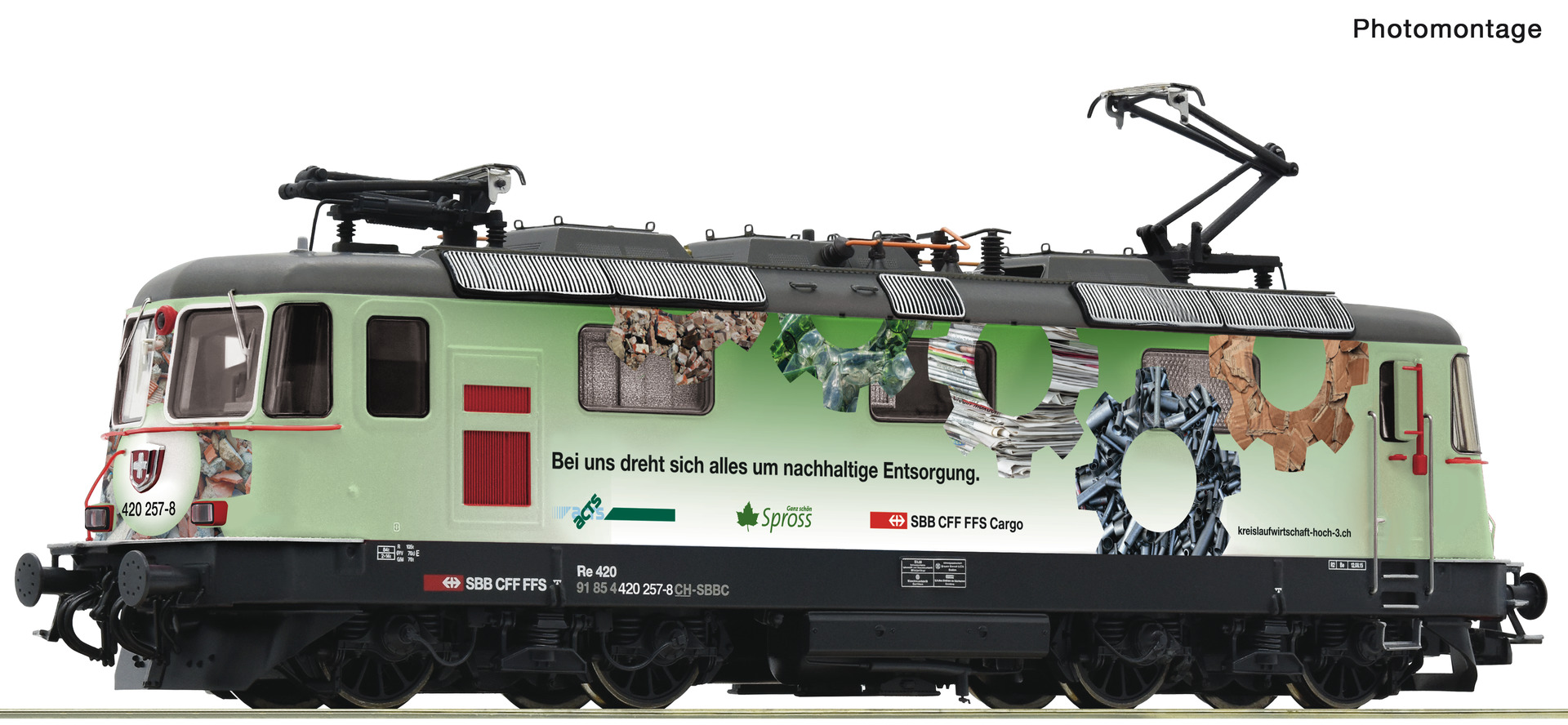 ROCO 71416 Spur H0 E-Lok Re 420 257 SBB DC            354,9